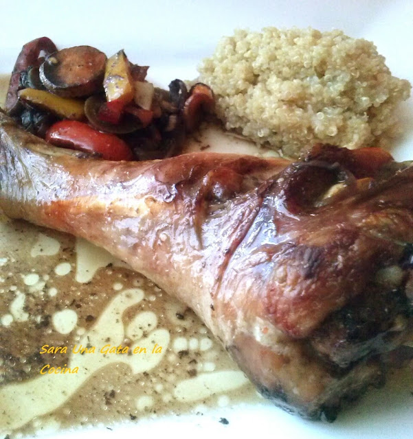 Muslos De Pavo Asados Con Quinua
