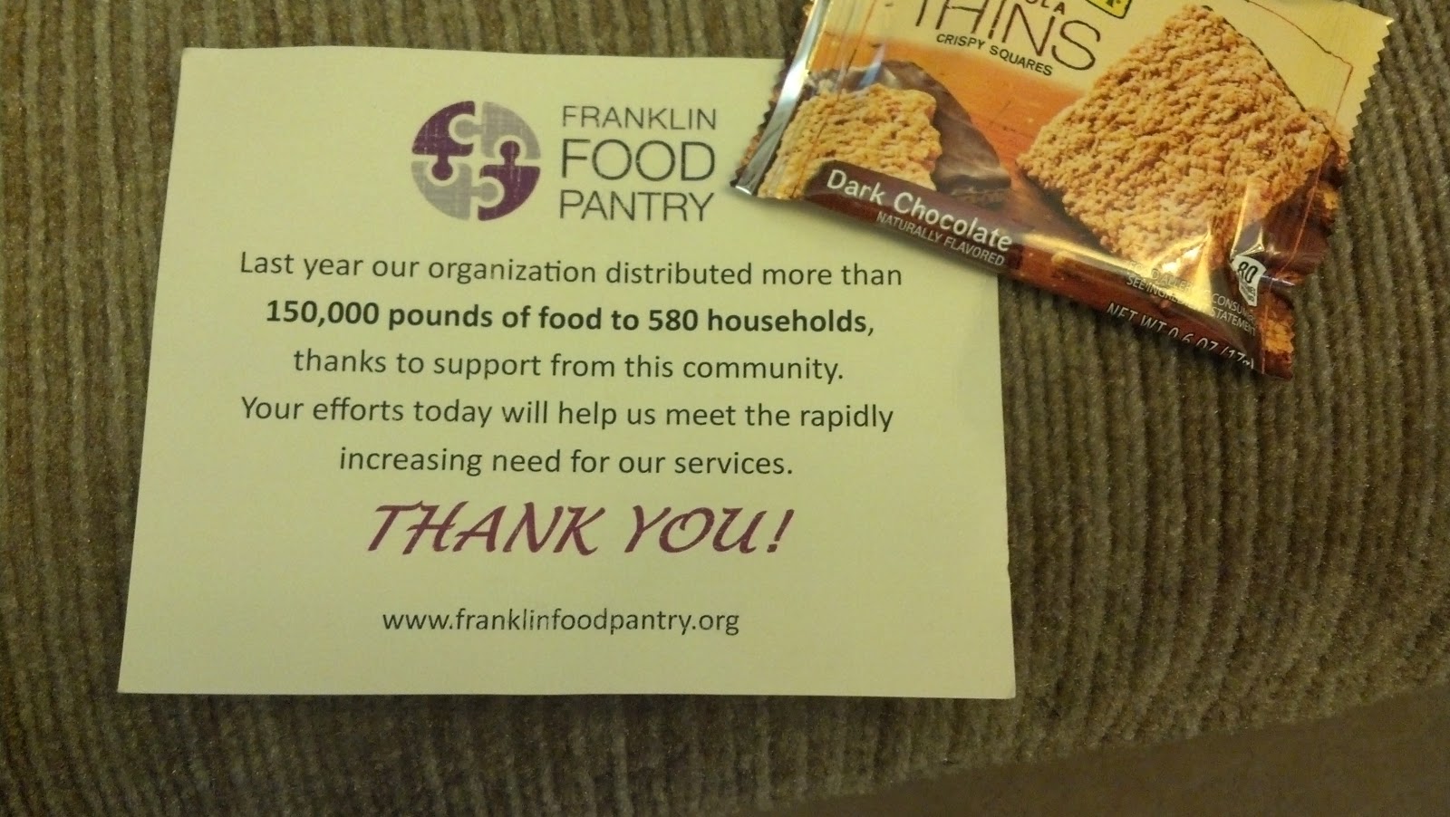 Thank You Over 4 000 Lbs Collected Franklin Food Pantry
