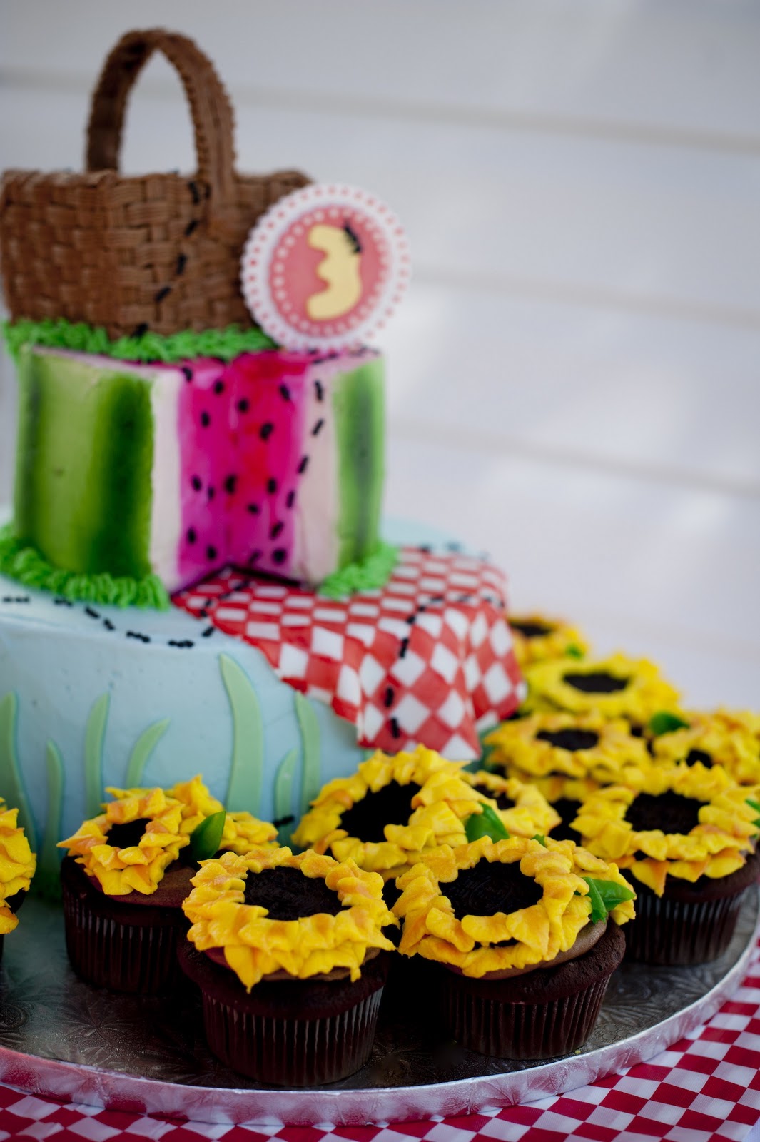 a. party style picnic party cake