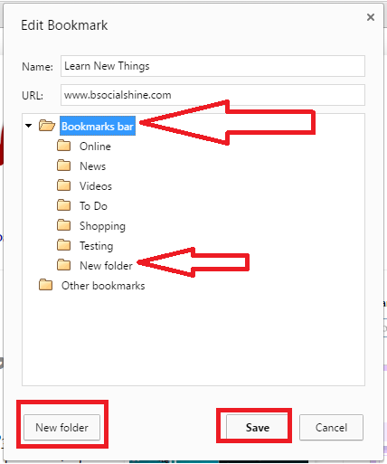 Learn New Things: How to Bookmarks In Different Folders in Chrome Browser