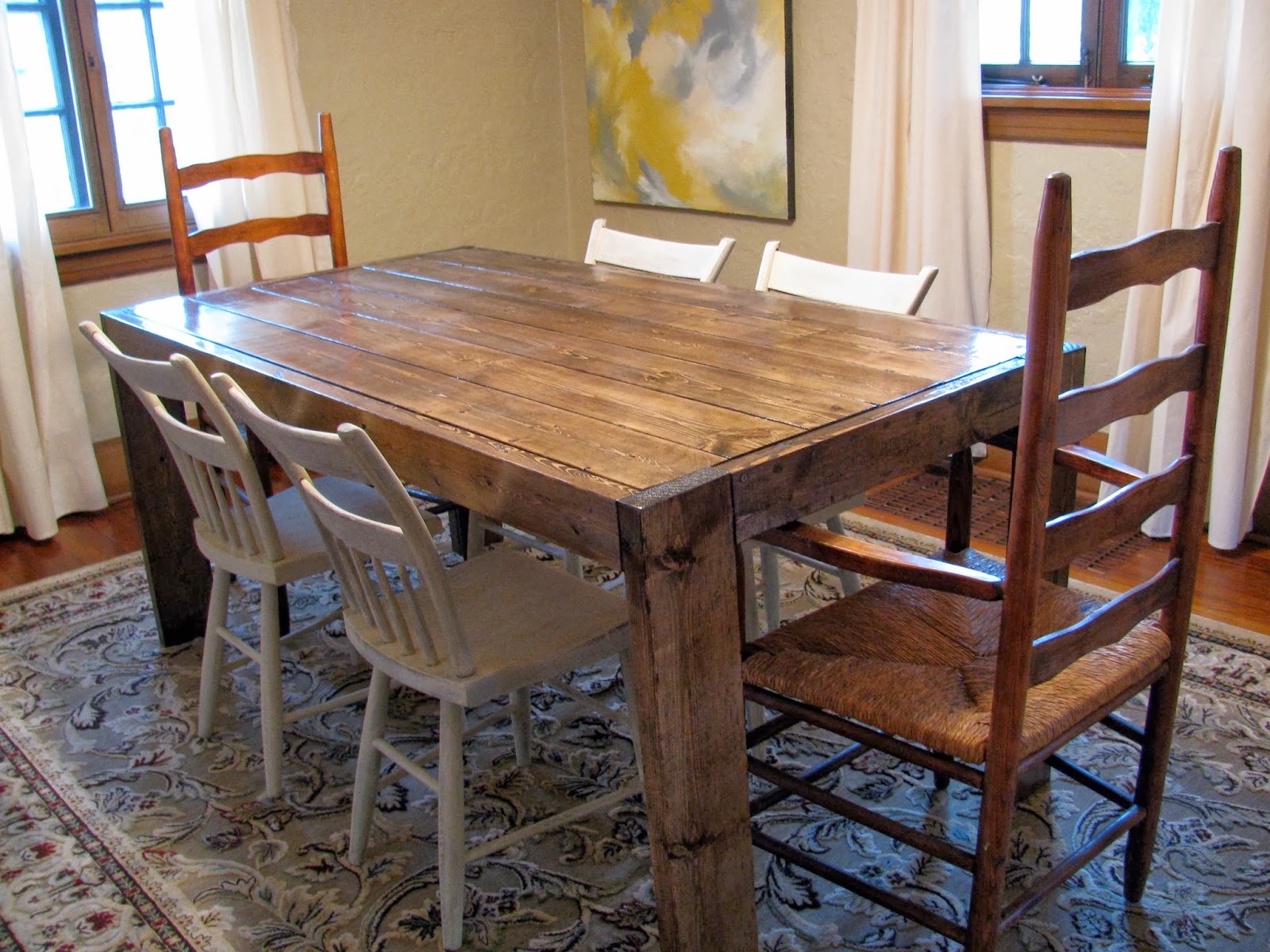 building dining room table