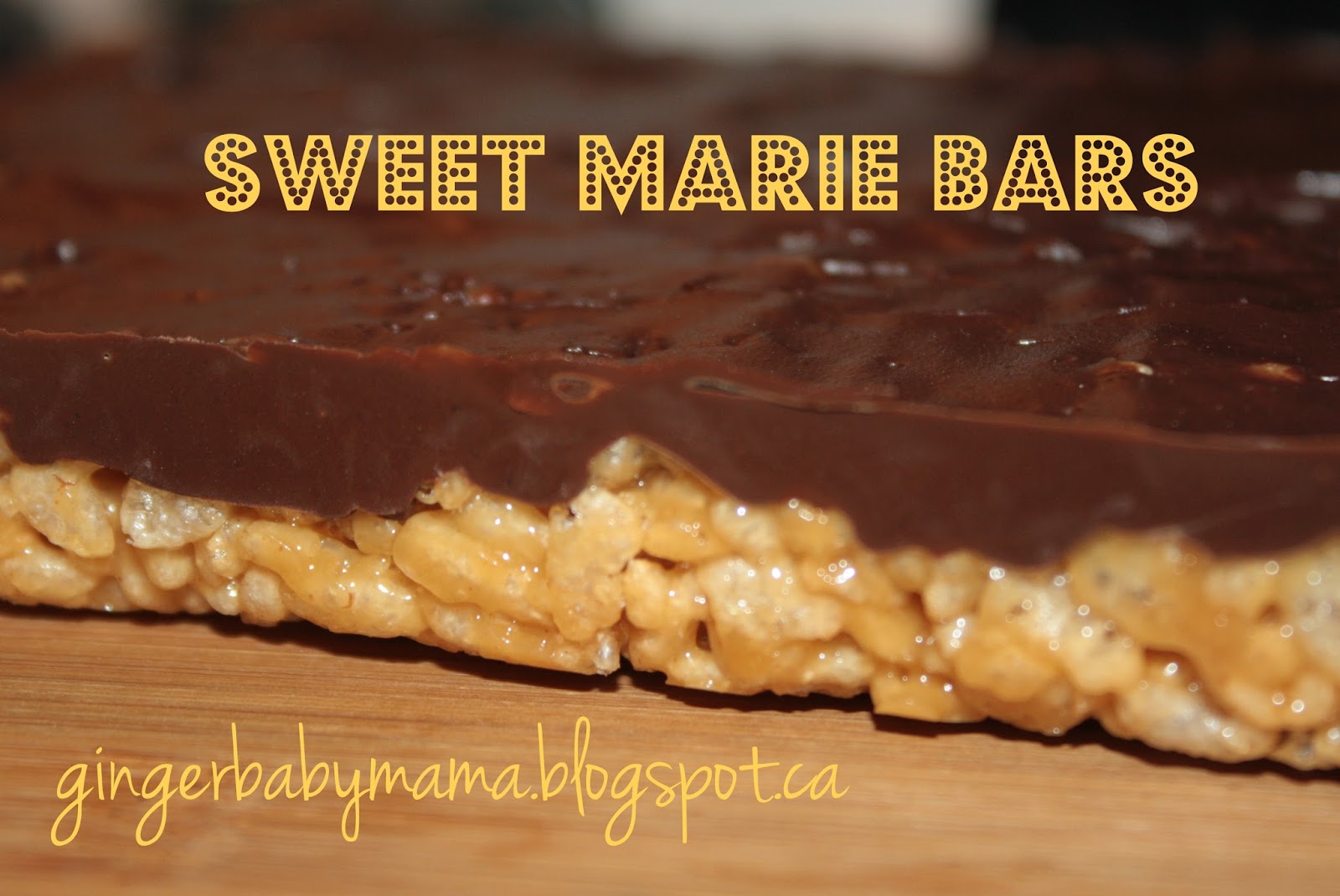 GingerBabyMama Sweet Marie Bars