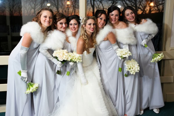 winter wedding bridesmaid dresses