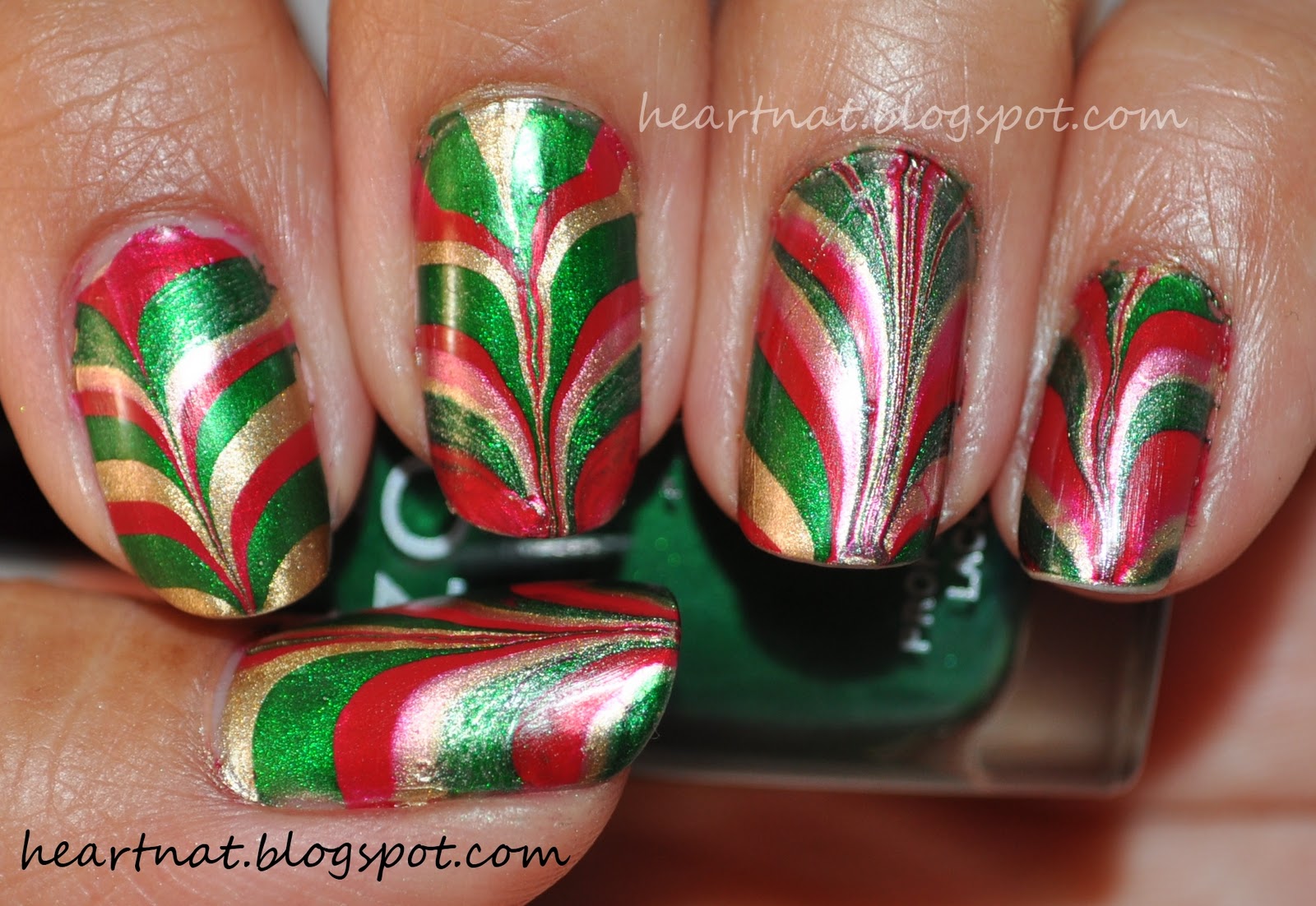 heartnat Christmas Water Marble