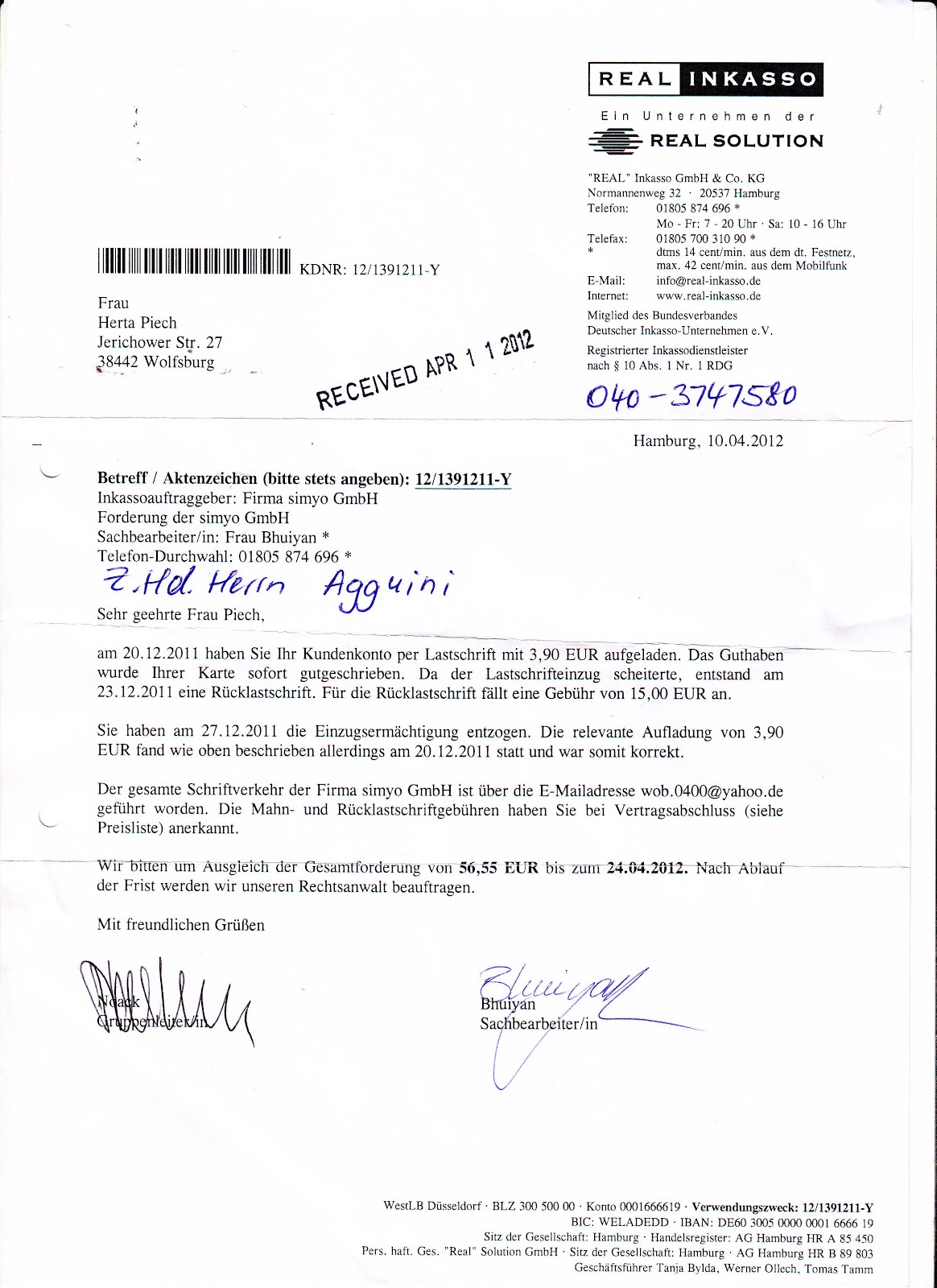 Simyo Widerruf Lastschrift Illegale Abbuchung Inkasso Simyo Widerruf Lastschrift Verfahren Trotzdem Weiter Illegale Abbuchung Vom Konto Mit Anschliessendem Inkasso