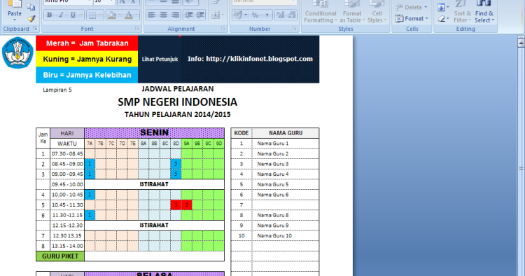 Download Aplikasi Jadwal Pelajaran Sekolah SMP, SMA (Anti