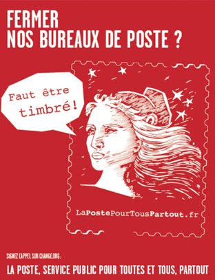 LA POSTE POUR TOUS, PARTOUT<br>SIGNEZ LA PÉTITION NATIONALE