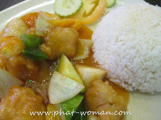 SCR Express E-Mart - Sweet and Sour Fish with White Rice
