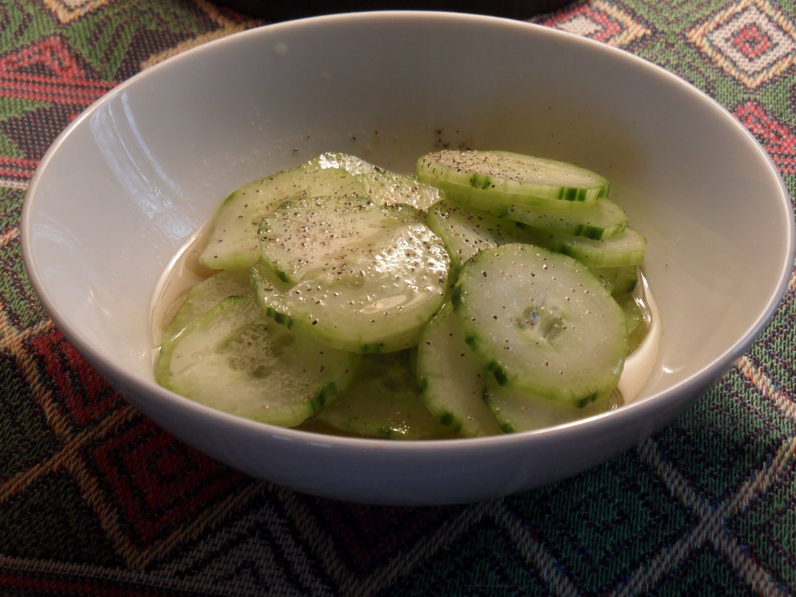 Mitten Kitchen Cucumbers Vinaigrette
