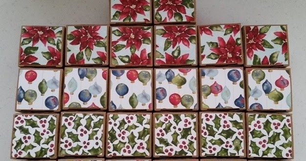 Dena Lenneman, Stampin' Up! Demonstrator: Tiny Treat Box Advent Tree Configuration