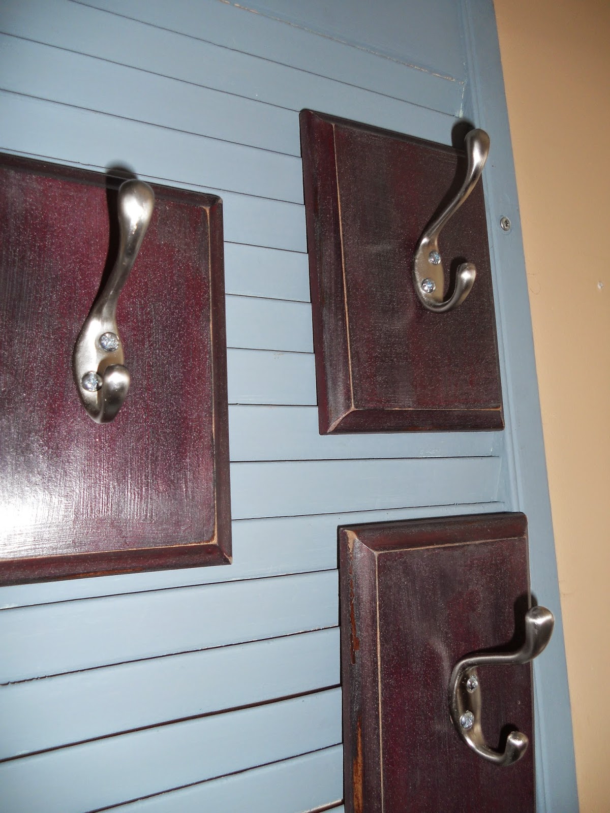 Yesterday and Today Wood plaque to Coat Hook