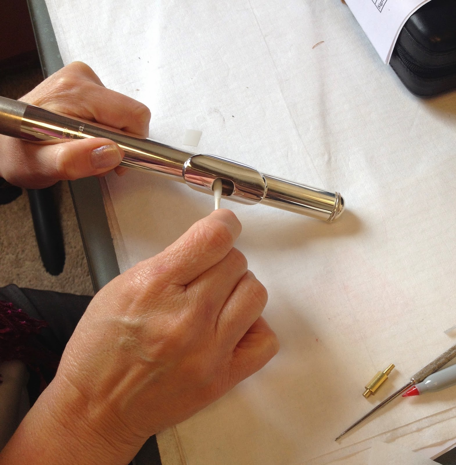 Repair My Flute Cleaning the Riser