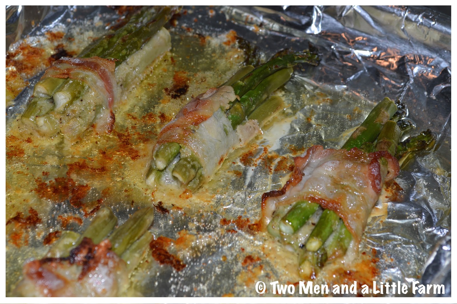 Two Men and a Little Farm BACON WRAPPED ASPARAGUS BUNDLES RECIPE
