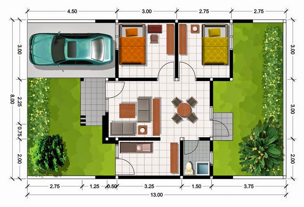 Designing Home: Figure Sketch Plan and Minimalist House Top