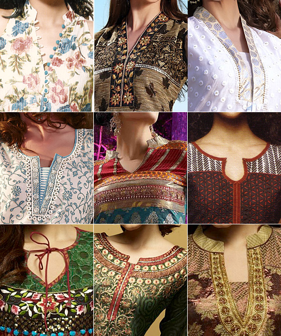 punjabi dress neck designs