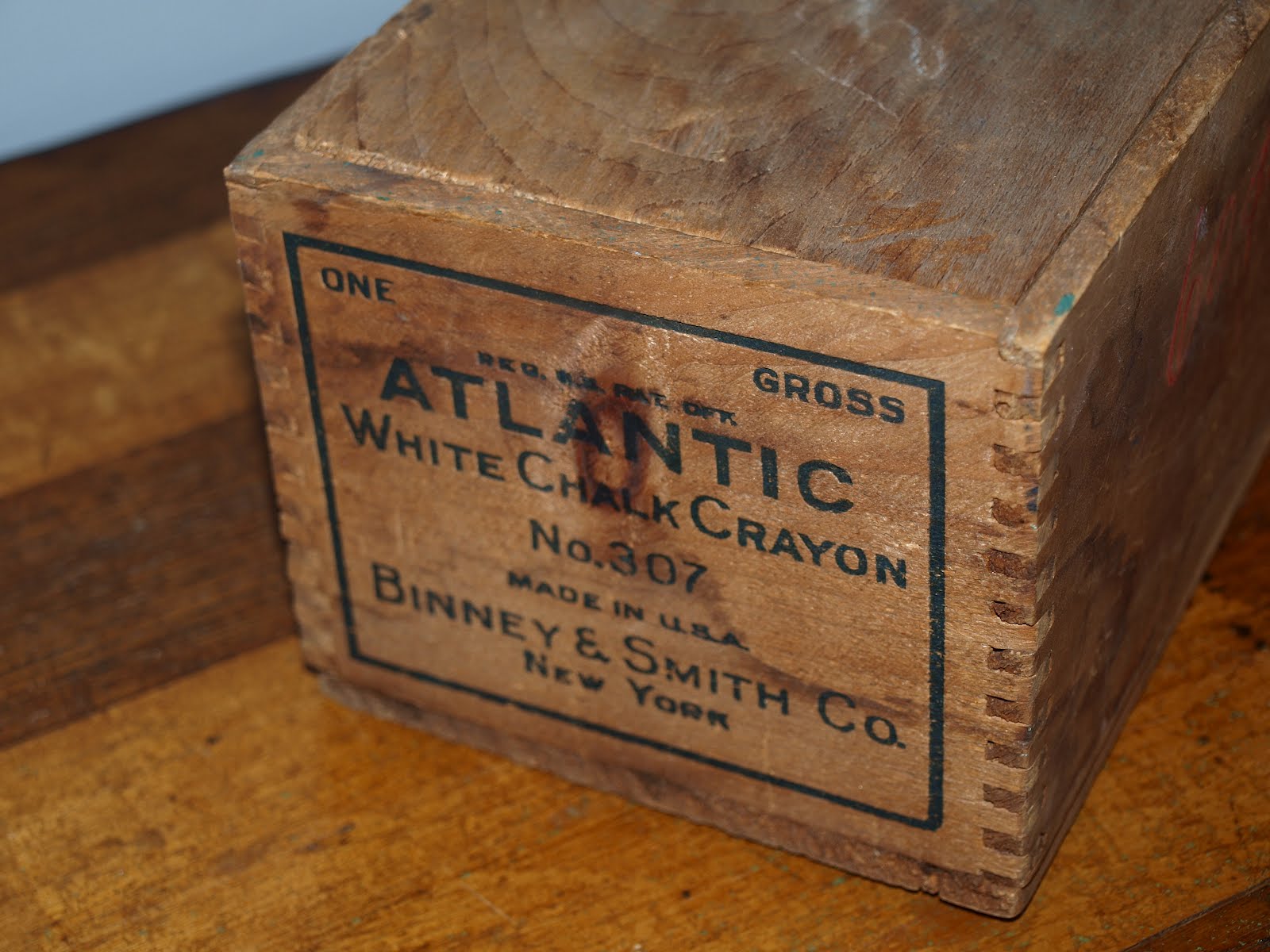 Vintage Redefined Antique Wooden Crayon Chalk Box