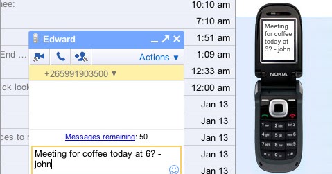 Send Free SMS To Your Friends From Gmail