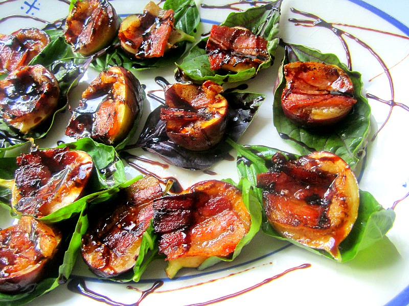 Grilled Figs, Pancetta & Basil Hello!