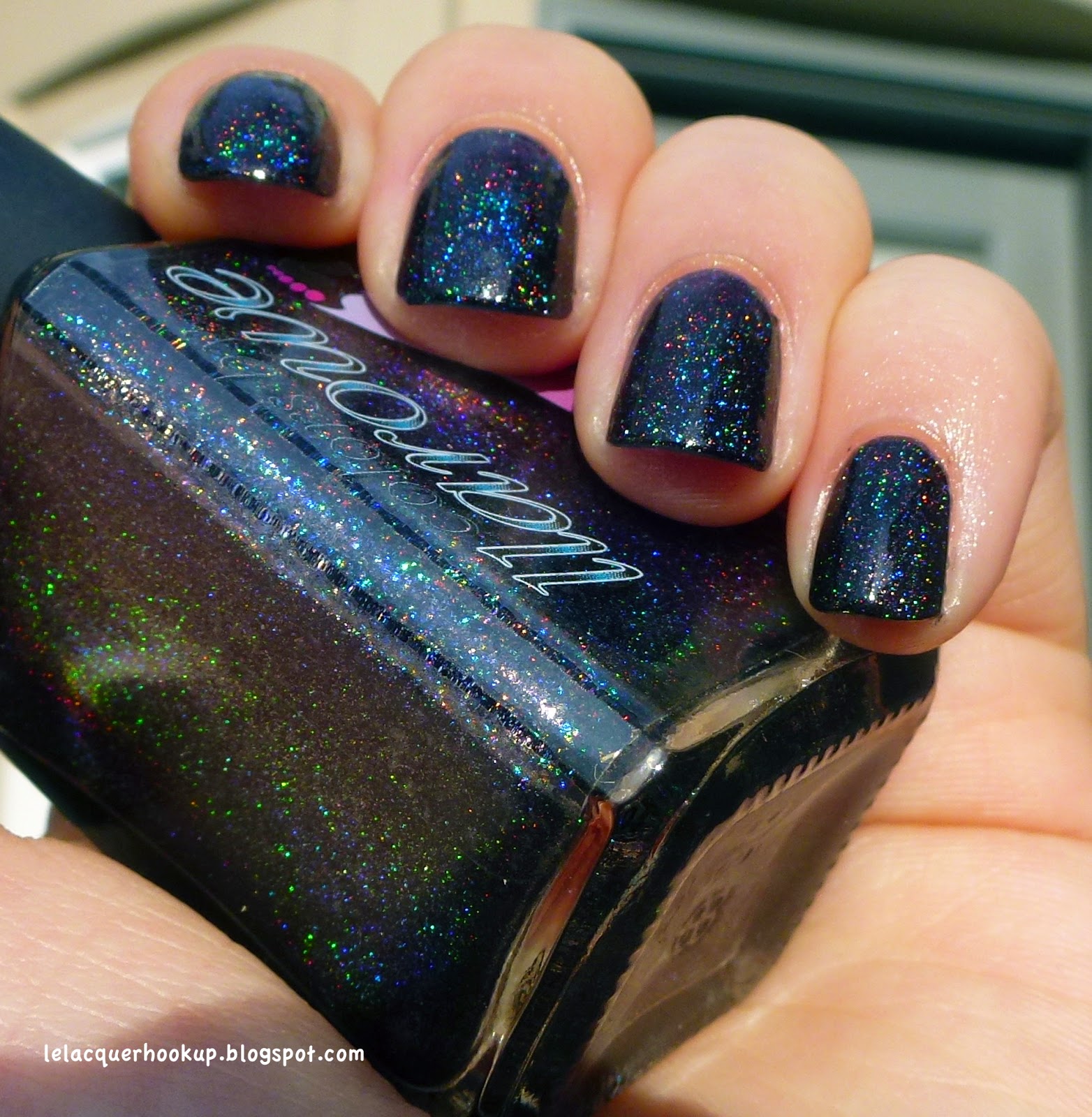 LE LACQUER HOOK UP Colors by Llarowe Black Gold, Texas Tea