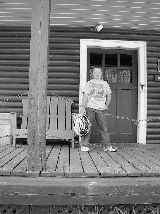 Blake atv riding,We stop at a old ranger station in northern Idaho...     Summer 2011