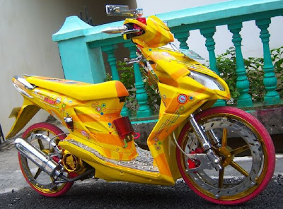 Gambar Modifikasi Honda Beat Warna Custom dan Ceper - Informasi dan
