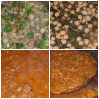 carne en salsa de verduras y garbanzos
