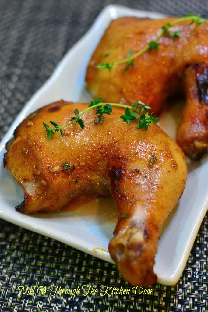 Through The Kitchen Door Honey & Thyme Roast Chicken