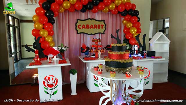 Decoração de festa de aniversário tema Cabaré(Cabaret) Decoração de festa de aniversário tema Cabaré(Cabaret)