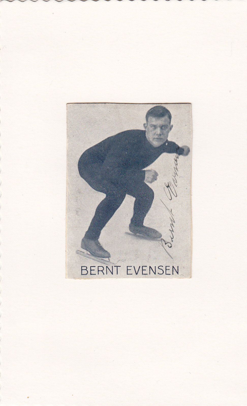 olympic winter games autographs St.Moritz 1928 Bernt Evensen