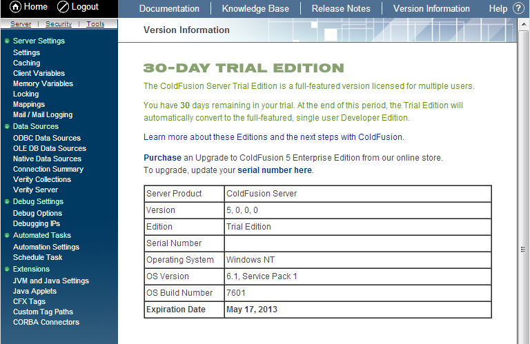 Adobe Coldfusion 10 Enterprise 64 Bits Adobe Coldfusion 10 Enterprise 64 Bits