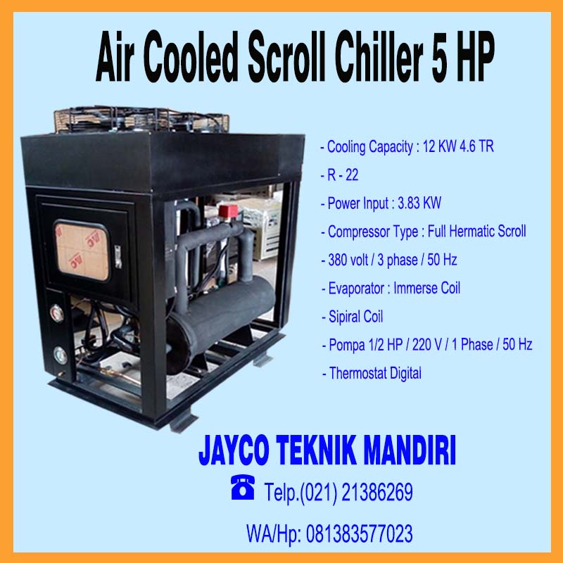 Jual water chiller 5 pk