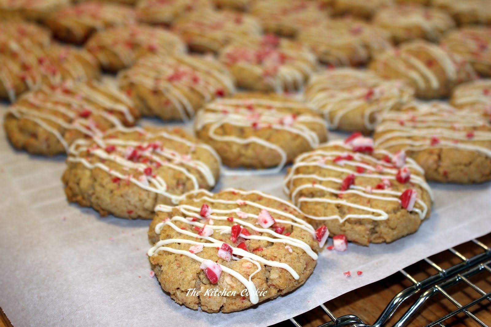 TheKitchenCookie Oatmeal Peppermint Crunch Cookies