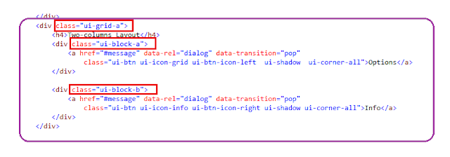 jQuery Mobile App using Grids For Android      