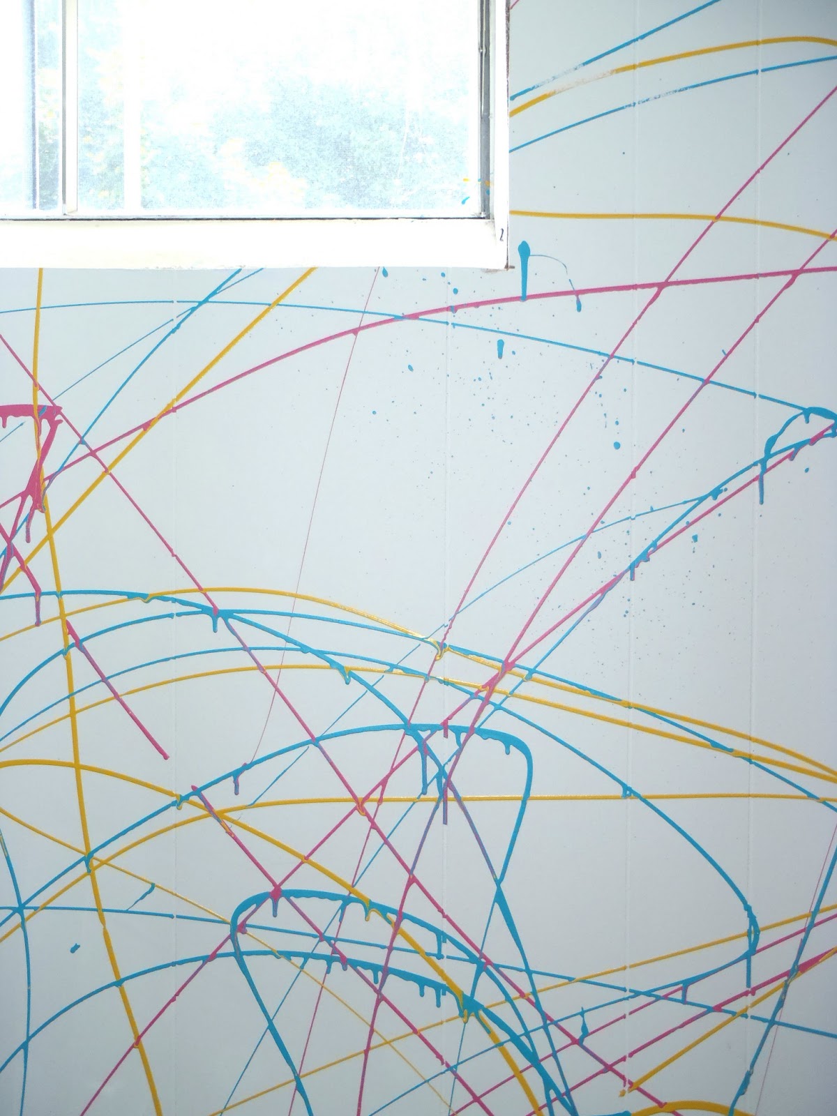 Life My Way Spatter walls and Crayon Art