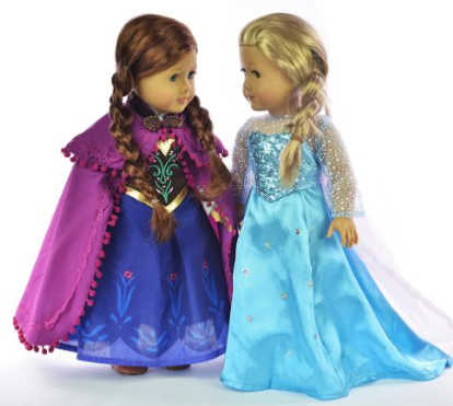 Disney Frozen Elsa and Anna American Girl Dresses