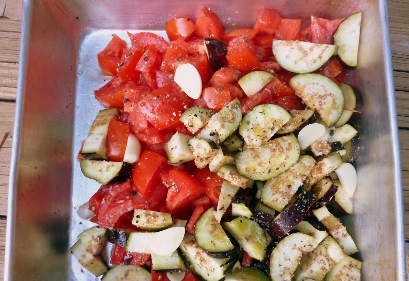 grit and grapes Roasted Eggplant Tomato Sauce