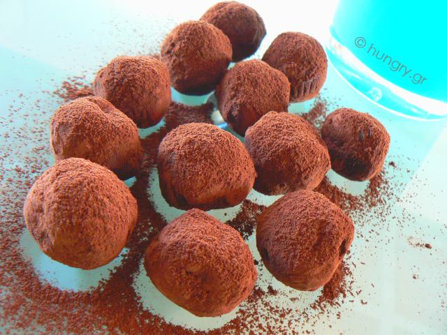 Chocolate Truffles with Dried Cranberries