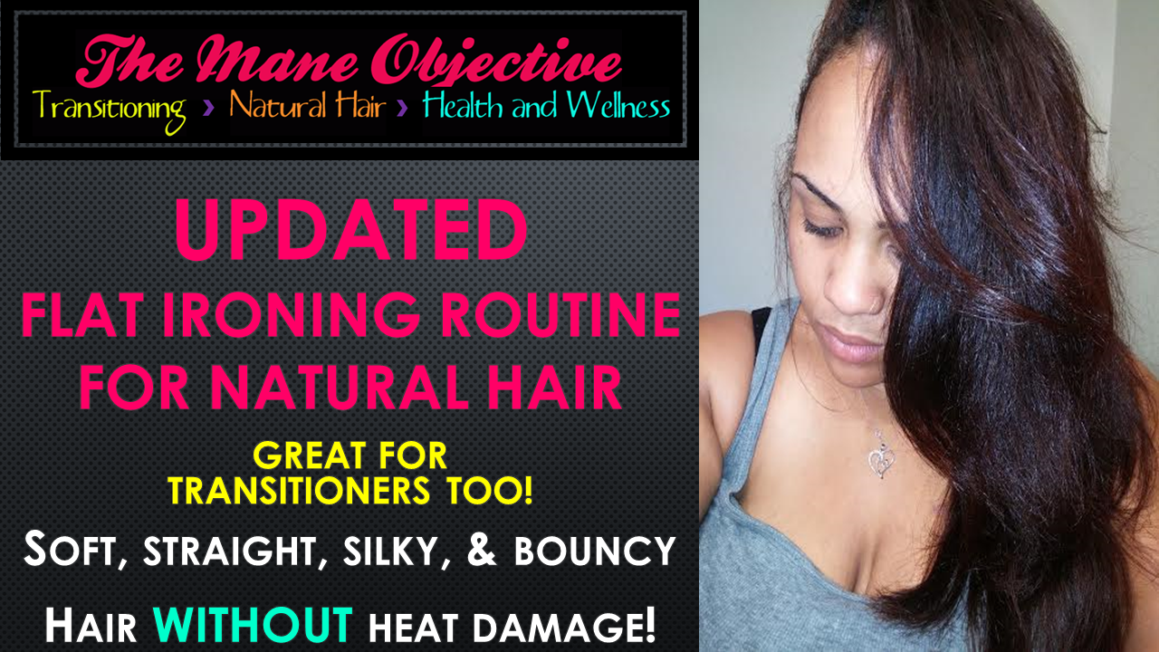 2014 Updated Flat Ironing Routine Sleek Straight Natural Hair