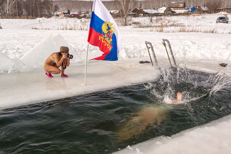 Сто метров с моржами Миасса