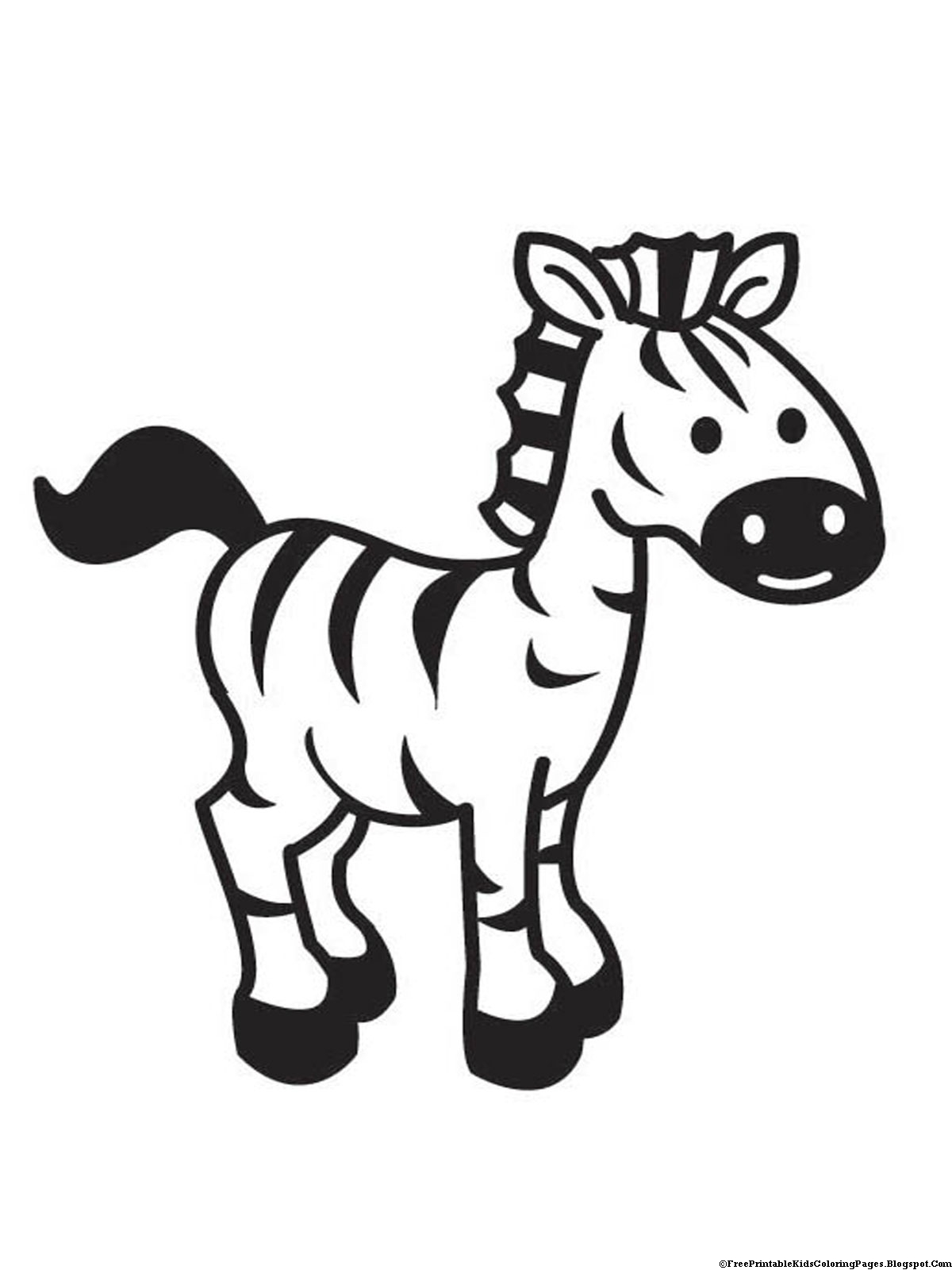 Zebra Coloring Pages - Free Printable Kids Coloring Pages