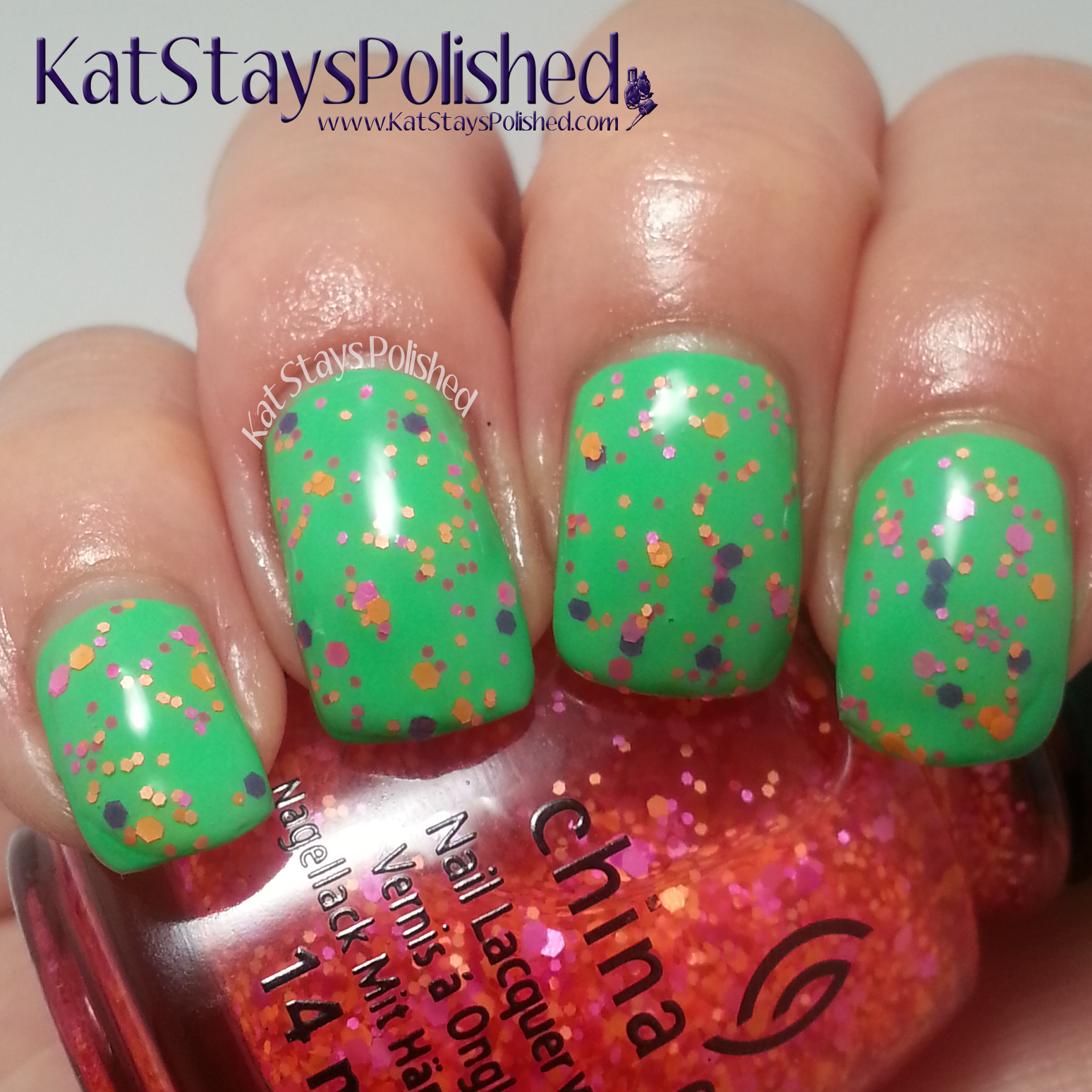 China Glaze Electric Nights - Let the Beat Drop | Kat Stays Polished
