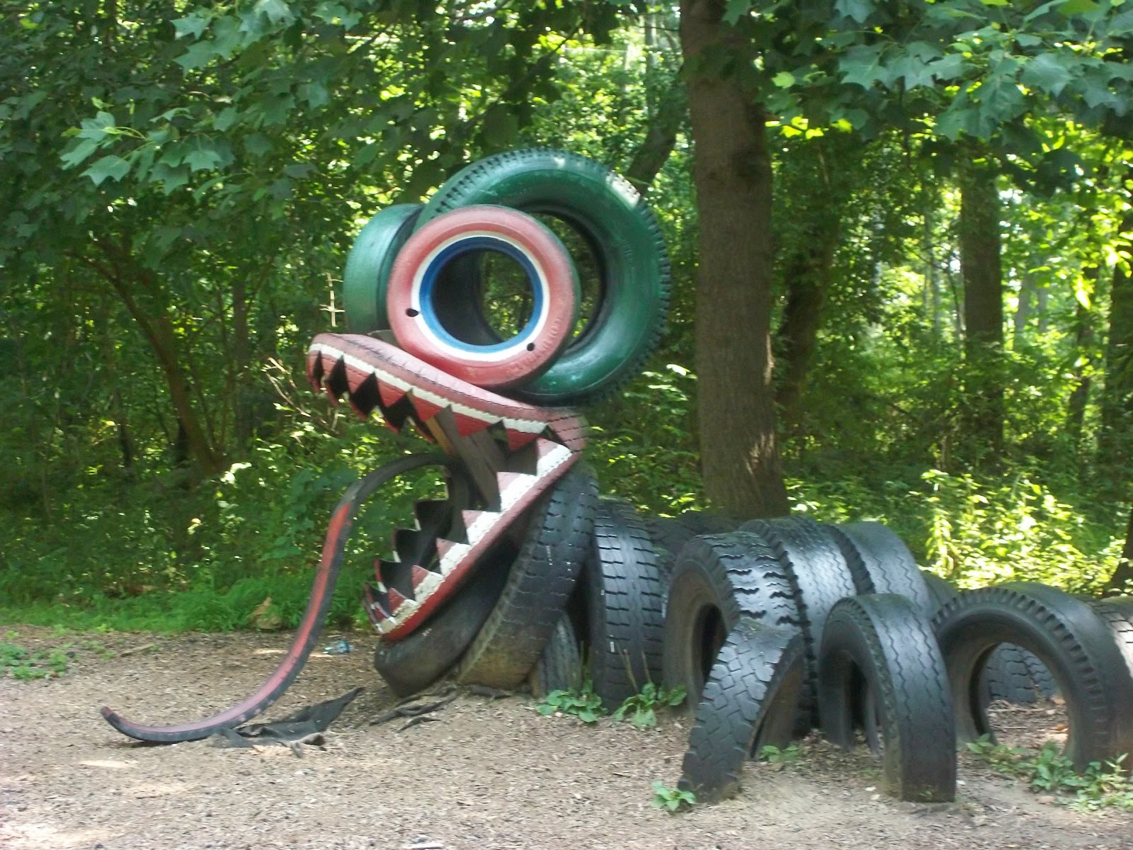 playground made out of recycled tires in md Childhood Pinterest