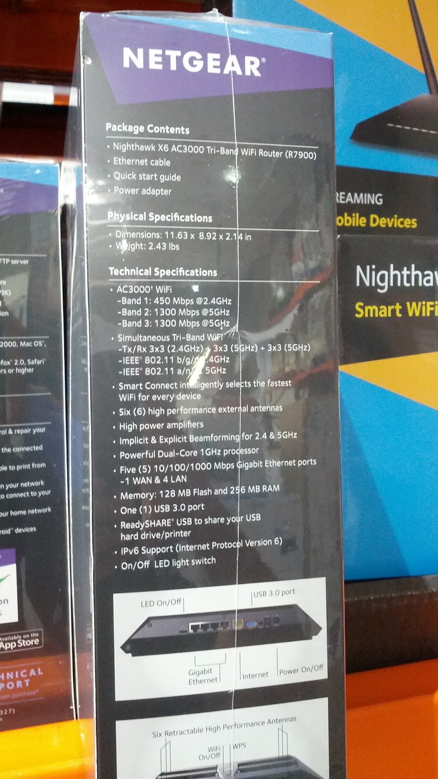 Netgear Nighthawk X6 AC3000 Wifi Router Costco Weekender
