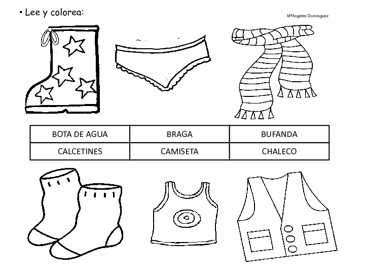 CoSqUiLLiTaS eN La PaNzA BLoGs: LAS PRENDAS DE VESTIR (CON ... CoSqUiLLiTaS eN La PaNzA BLoGs: LAS PRENDAS DE VESTIR (CON ...