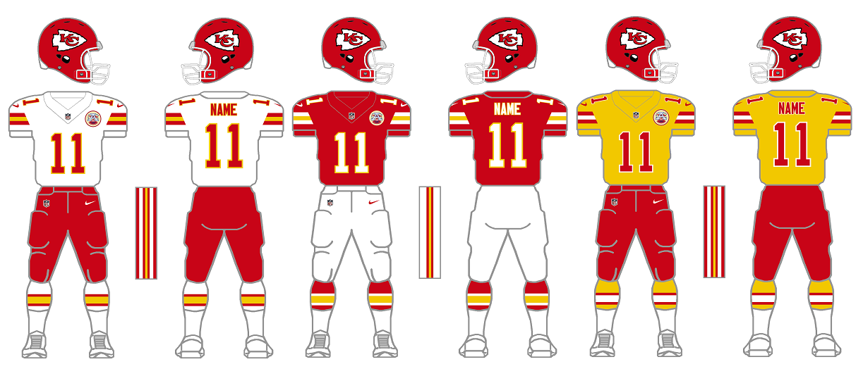 chiefs all yellow uniforms