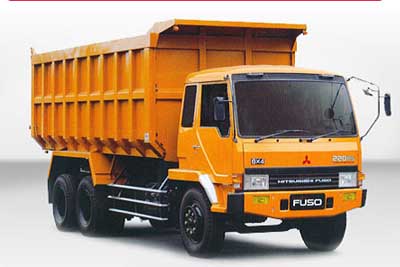 mitsubishi fuso fn 527 ms (220 ps, 10 ban atau 6x4, 7.500 final gears)