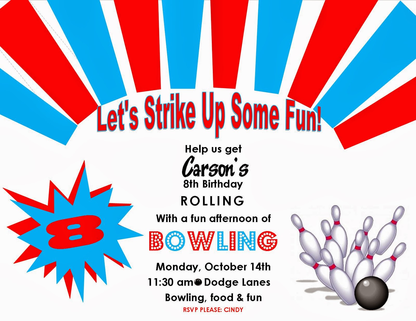 crazylou Bowling Birthday Party!!