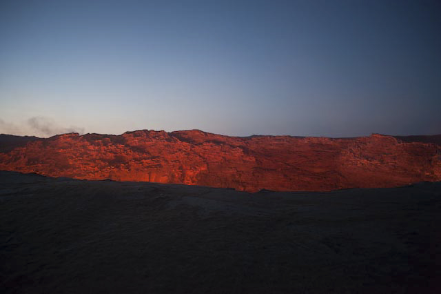 Photograph of volcano in Ertale, Afar, Ethiopia by Ethiopian photographer Michael Tsegaye