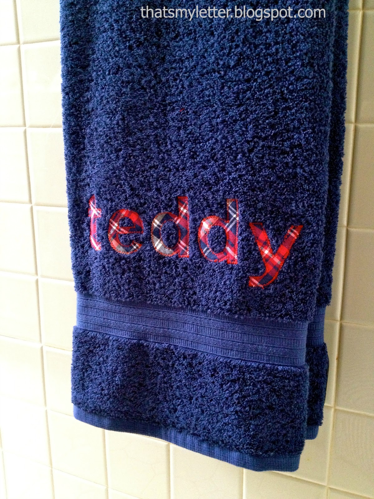 That's My Letter DIY Personalized Bath Towels