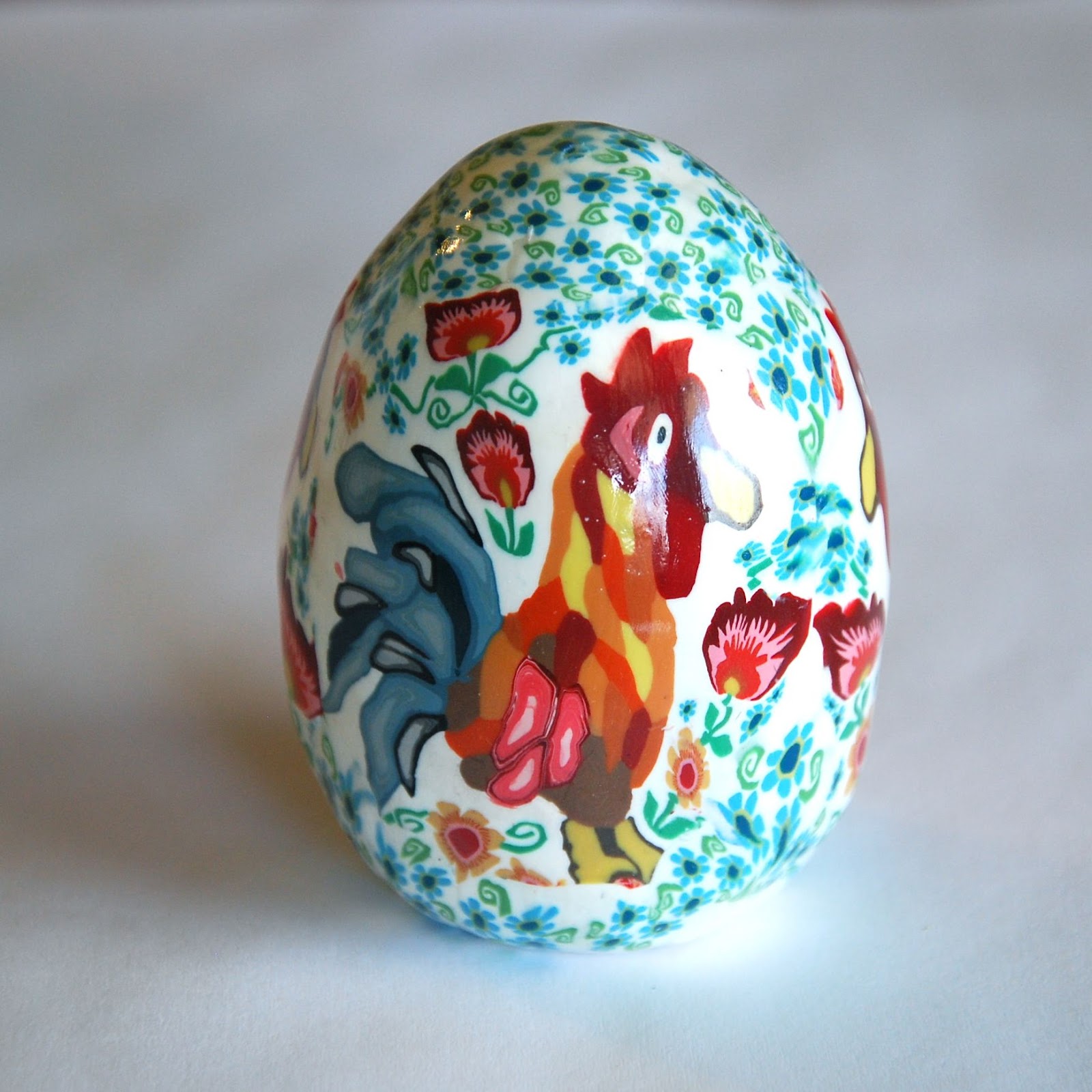 The Clay Rosary Girl A Rooster Egg!